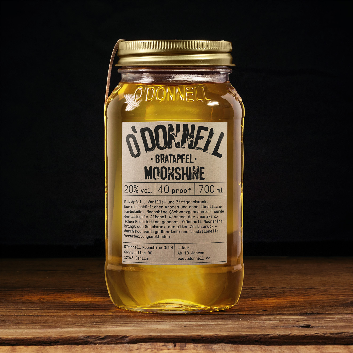 O´Donnell Moonshine Bratapfel 20 %