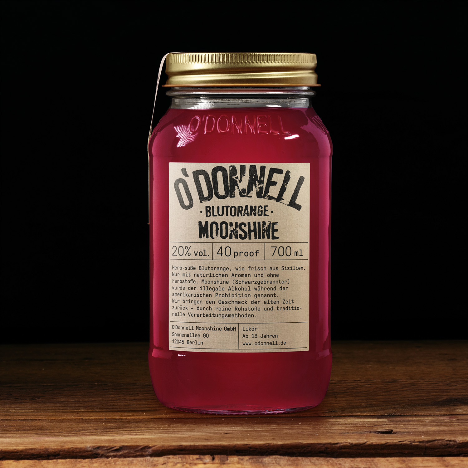 O´Donnell Moonshine Blutorange 20 %